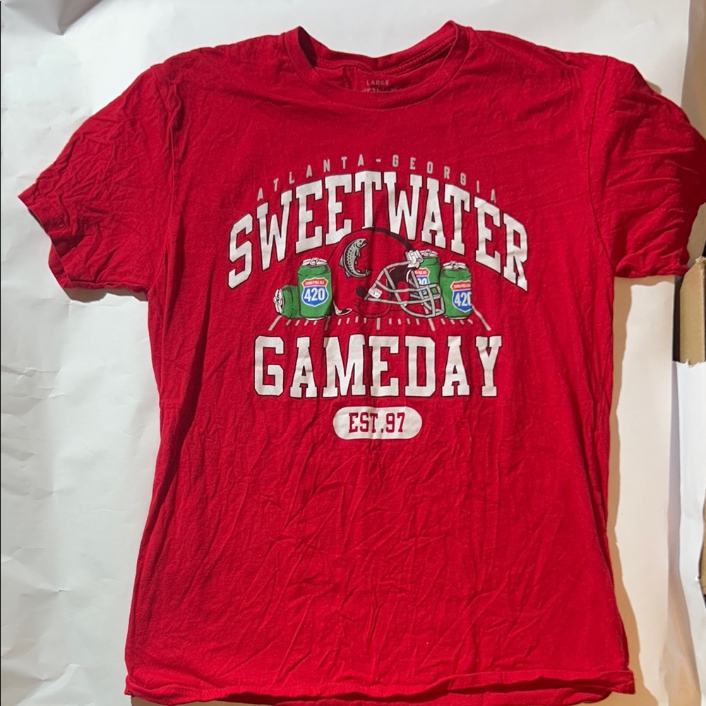 Sweetwater Brewing Co. Gameday Atlanta, GA Est. ‘97 Red T-Shirt